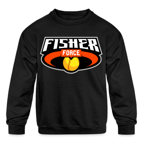 Fisher Force | Golden | 2023 | Youth Crewneck Sweatshirt - black