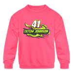 Tatem Johnson | TC | 2023 | Youth Crewneck | Sweatshirt - neon pink