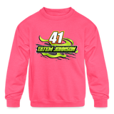 Tatem Johnson | TC | 2023 | Youth Crewneck | Sweatshirt - neon pink