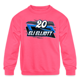 Eli Elliott | 20 | 2023 | Youth Crewneck | Sweatshirt - neon pink