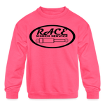 Race Shock Service | 2023 | Youth Crewneck Sweatshirt - neon pink