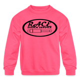 Race Shock Service | 2023 | Youth Crewneck Sweatshirt - neon pink