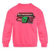 Zacciah Emerson | 2023 | Youth Crewneck Sweatshirt - neon pink