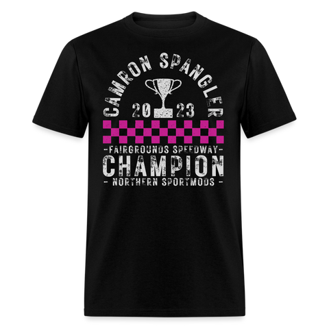 Camron Spangler | 2023 Champ | Adult T-Shirt - black