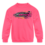 FiftyX Motorsports | 2023 | Youth Crewneck Sweatshirt - neon pink