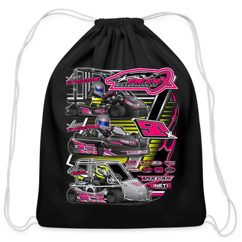 FiftyX Motorsports | 2023 | Cotton Drawstring Bag - black