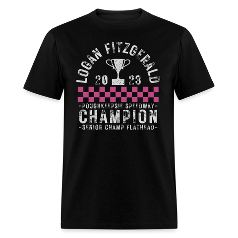 Logan Fitzgerald | FiftyX Motorsports | 2023 Champ | Adult T-Shirt - black