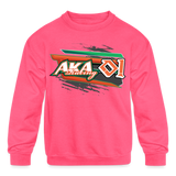 Chuck McDonald | 2023 | Youth Crewneck Sweatshirt - neon pink