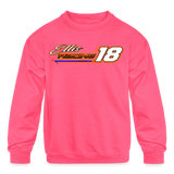 Landon Ellis | 2023 | Youth Crewneck Sweatshirt - neon pink