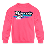 Kynzie Maness | Purple | 2023 | Youth Crewneck Sweatshirt - neon pink