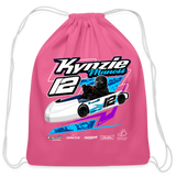 Kynzie Maness | Purple | 2023 | Cotton Drawstring Bag - pink