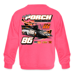 Jameson Porch | 2023 | Youth Crewneck Sweatshirt - neon pink