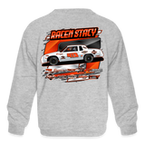 Racen Stacy | 2023 | Youth Crewneck Sweatshirt - heather gray