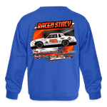 Racen Stacy | 2023 | Youth Crewneck Sweatshirt - royal blue