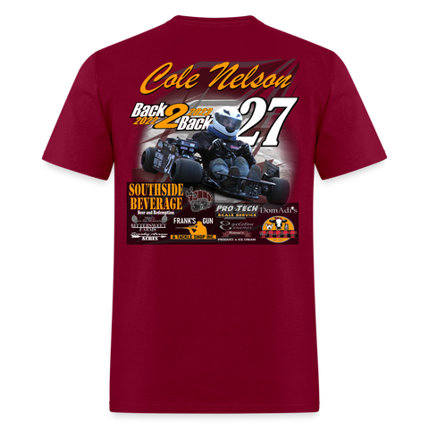 Cole Nelson B2B | 2023 | Adult T-Shirt - burgundy