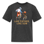 Like Father Like Son Dirt Bike | FSR Merch | Youth T-Shirt - heather black