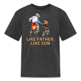 Like Father Like Son Dirt Bike | FSR Merch | Youth T-Shirt - heather black