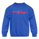 Custom Design | Collins | Youth Crewneck Sweatshirt - royal blue