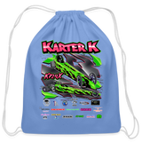 Karter K | 2024 | Cotton Drawstring Bag - carolina blue