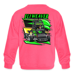 Eli Weaver | 2024 | Youth Crewneck Sweatshirt - neon pink