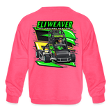 Eli Weaver | 2024 | Youth Crewneck Sweatshirt - neon pink