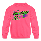 Aspen Witmer | 2024 | Youth Crewneck Sweatshirt - neon pink