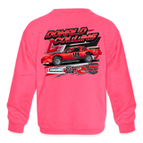 Donald Collins | 2024 | Youth Crewneck Sweatshirt - neon pink