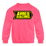 Cory Ames | 2024 | Youth Crewneck Sweatshirt - neon pink