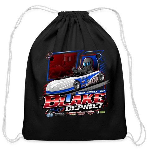 Blake Depinet | 2024 | Cotton Drawstring Bag - black