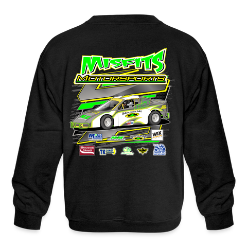 Misfits Motorsports | 2024 | Youth Crewneck Sweatshirt - black