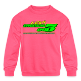 Misfits Motorsports | 2024 | Youth Crewneck Sweatshirt - neon pink