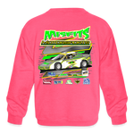 Misfits Motorsports | 2024 | Youth Crewneck Sweatshirt - neon pink