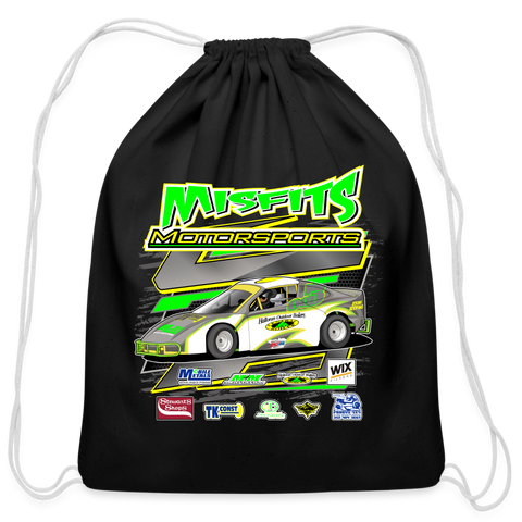 Misfits Motorsports | 2024 | Cotton Drawstring Bag - black