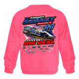 Hagen Langley | 2024 | Youth Crewneck Sweatshirt - neon pink