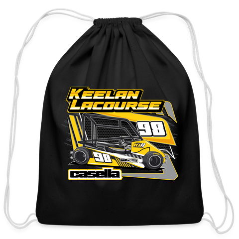 Keelan LaCourse | 2024 | Cotton Drawstring Bag - black