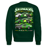 Saunders Racing | 2024 | Adult Crewneck Sweatshirt - forest green