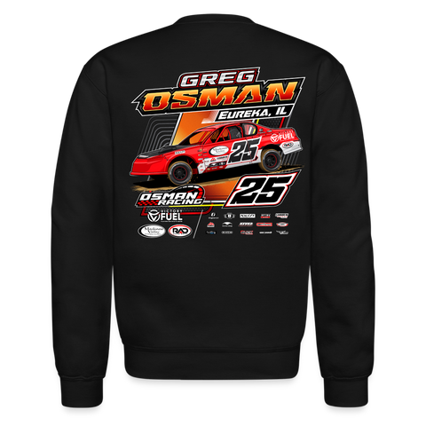 Osman Racing | Greg Osman | 2024 | Adult Crewneck Sweatshirt - black