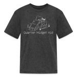 Quarter Midget Kid Nutrition Facts | FSR Merch | Youth T-Shirt - heather black