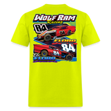 Wolf Ram Racing | 2024 | Adult T-Shirt - safety green