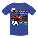 Eli Flora | Wolf Ram Racing | 2024 | Youth T-Shirt - royal blue