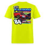 Eli Flora | Wolf Ram Racing | 2024 | Adult T-Shirt - safety green