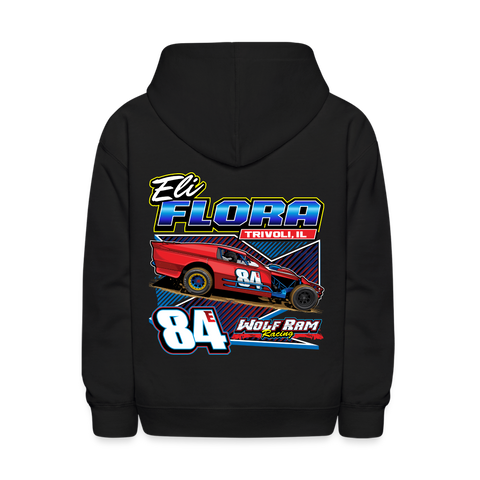 Eli Flora | Wolf Ram Racing | 2024 | Youth Hoodie - black