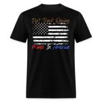 Dirt Track Racing Made In America Flag | FSR Merch | Adult T-Shirt - black