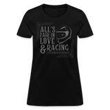 All's Fair in Love & Racing | FSR Merch | Women's V-Neck T-Shirt - black