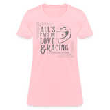 All's Fair in Love & Racing | FSR Merch | Women's V-Neck T-Shirt - pink