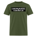 I Like Big Blocks | FSR Merch | Adult T-Shirt - military green