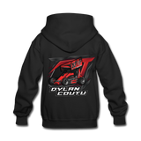 Dylan Coutu | REDline Motorsports | Partner Program | Kids Hoodie - black