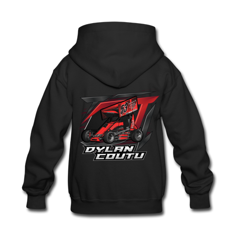 Dylan Coutu | REDline Motorsports | Partner Program | Kids Hoodie - black