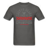 Tucker Clark | 2021 Champion | Partner Program | Adult T-Shirt - charcoal