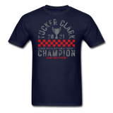 Tucker Clark | 2021 Champion | Partner Program | Adult T-Shirt - navy